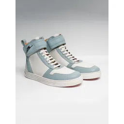 ZEESH Men Colourblocked Leather Sneakers