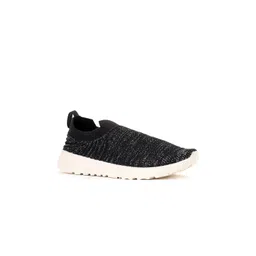 Khadims Women Black Mesh Walking Non-Marking Shoes
