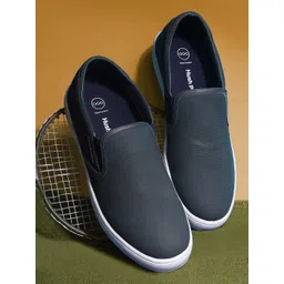 Hush Puppies Men Round Toe Nubuck Slip-On Sneakers