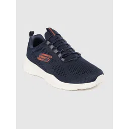 Skechers Men Navy Blue Woven Design Equalizer 4.0 - Wraithern Sneakers