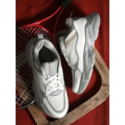 El Paso Men White Colourblocked Sneakers