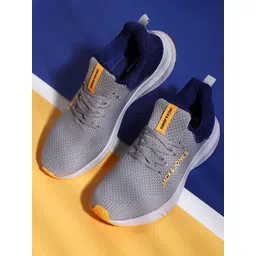 Jack & Jones Men Round Toe Lace Ups Woven Design Sneakers