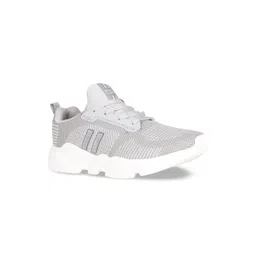 North Star Men Grey Woven Design Sneakers