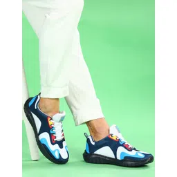 Paragon Men Colourblocked Textile Comfort Insole Sneakers