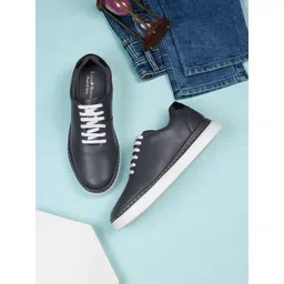 LOUIS STITCH Men's Casual Dotted Grey Sneakers