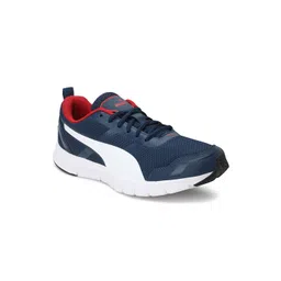 Puma Men Navy Blue White Mesh Track V2 Running Shoes