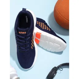 Koburg Men Navy Blue Mesh Running Non-Marking Shoes