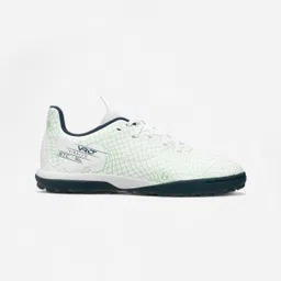 Kids' Lace-Up Football Boots Viralto I Turf TF - Ice Green