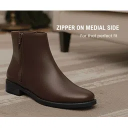 Fashion Heel Zipper Boots For Women