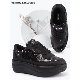 GLITTERY PARTY AND CASUAL WEAR Sneakers For Women