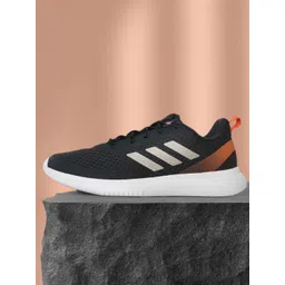 ADIDAS Men Navy Blue & Grey Woven Design Flexpace Walking Shoes