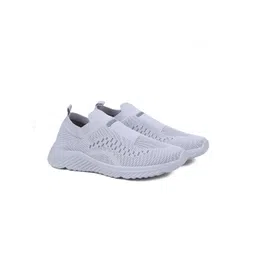 ASIAN Men Grey Mesh Running Non-Marking Shoes