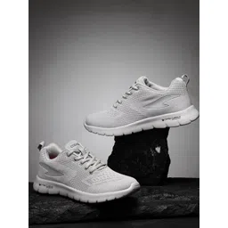 ASIAN Men Grey Mesh Running Non-Marking Shoes