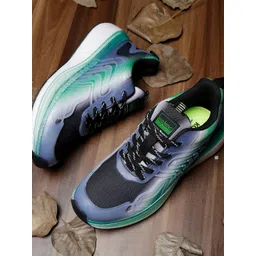 Koburg Men Textured Round Neck Running Shoes