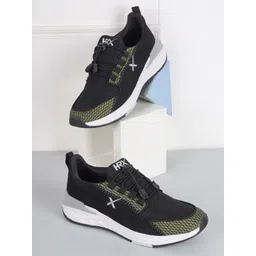 HRX by Hrithik Roshan Men Black & Olive Green Flyknit Mesh Training Or Gym Shoes