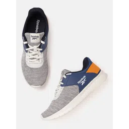 Reebok Men Grey Melange & Navy Blue Genesis Running Shoes