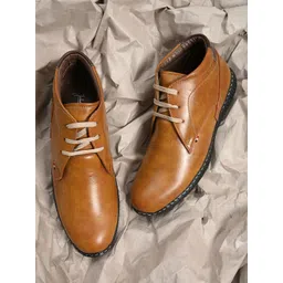 John Karsun Men Tan Synthetic Leather Casual Shoes