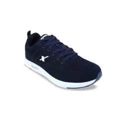 Sparx Men Navy Blue & White SM-379 Mesh Running Shoes