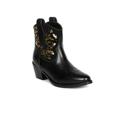 Saint G Women Embellished Leather Regular Boots