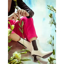 Saint G Women Heeled Genuine Leather Chelsea Boots