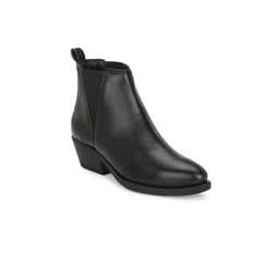 GARDIN Women Block Heeled Mid-Top Chelsea Boots