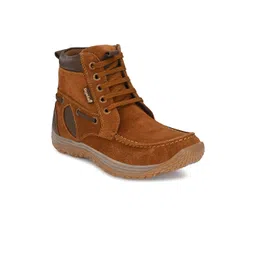 Eego Italy Men High-Top Lace-Ups Leather Outdoor Boots