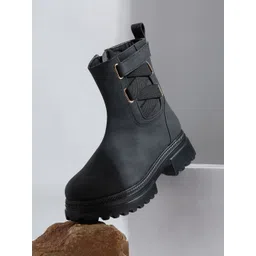 VALIOSAA Women Heeled Mid-Top Regular Boots