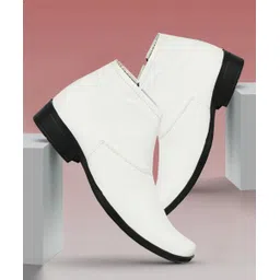 Chelsea White Leather Zipper High Ankle Length Casual Chelsea Boots For Men Boots For Men