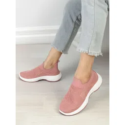 Women Woven Design Lightweight Slip On Sneakers Walking Shoes For Women