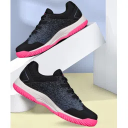Skechers VIPER COURT-PICKLEBALL Training Shoes for Womens,Black Pink-172070-BKPK Training & Gym Shoes For Women