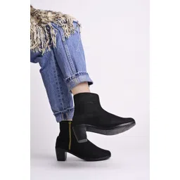 Smart Casual Black Boots For Women & Girls Boots For Women