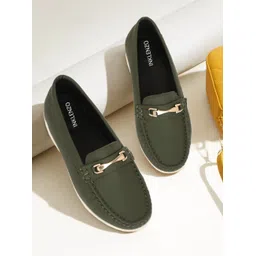 Women Shoes Soft Comfortable Slip-On Buckle Loafers for Casual & Office Wear Loafers For Women
