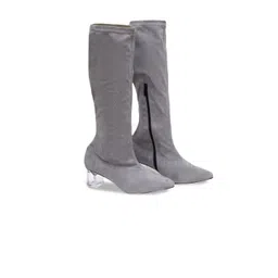 Sherrif Shoes Women Grey Regular Boots