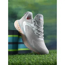 HRX by Hrithik Roshan Men Grey & Orange Mesh Walking Shoes