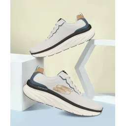 Skechers D'LUX WALKER-SCRAMBLER Casual Sneakers for Mens,Off White- 232264-OFWT Sneakers For Men