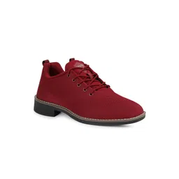 Campus Men Burgundy Mesh Sneakers