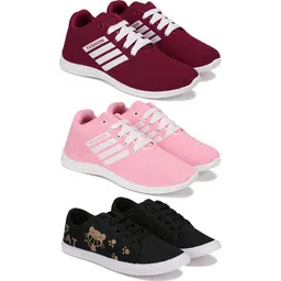 Sports Running shoes For Women (Multicolor Pack of 3) Combo(MR)-1703-1704-1629 Walking Shoes For Women