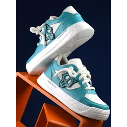 KRAASA Men Colourblocked Round Toe Sneakers