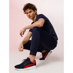 Puma Unisex Navy Blue Colourblocked Sneakers