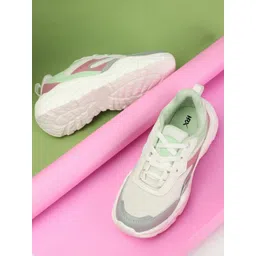 HRX by Hrithik Roshan Women Textured Mid Top Lightweight Sneakers