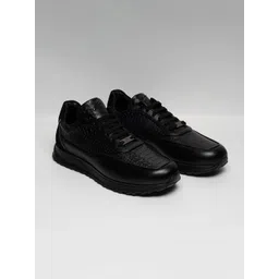 ZEESH Men Leather Sneakers