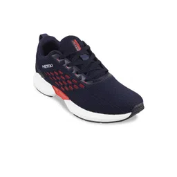 Metro Men Blue Woven Design Sneakers