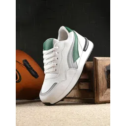 The Roadster Lifestyle Co. Women White Colourblocked Lightweight Memory Foam Sneakers