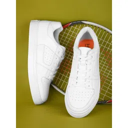 HRX by Hrithik Roshan Men White Perforated Lightweight Sneakers