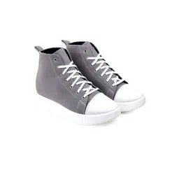 Bxxy Men 9.5 Cm Hidden Elevator Height Increasing Canvas Mid-Top Sneakers