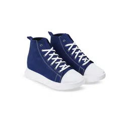 Bxxy Men Round Toe Mid-Top Sneakers