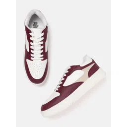 Roadster The Life Co. Women Colourblocked Perforated Sneakers