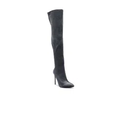 London Rag Women Pointed Toe Stiletto Heeled Slouchy Boots