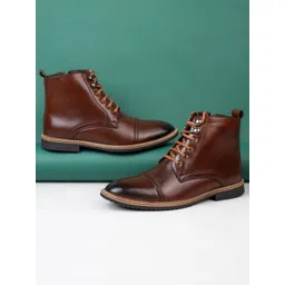 Styli Men High Top Utility Lace Up Boots