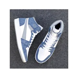 bacca bucci Men Blue Colourblocked Sneakers